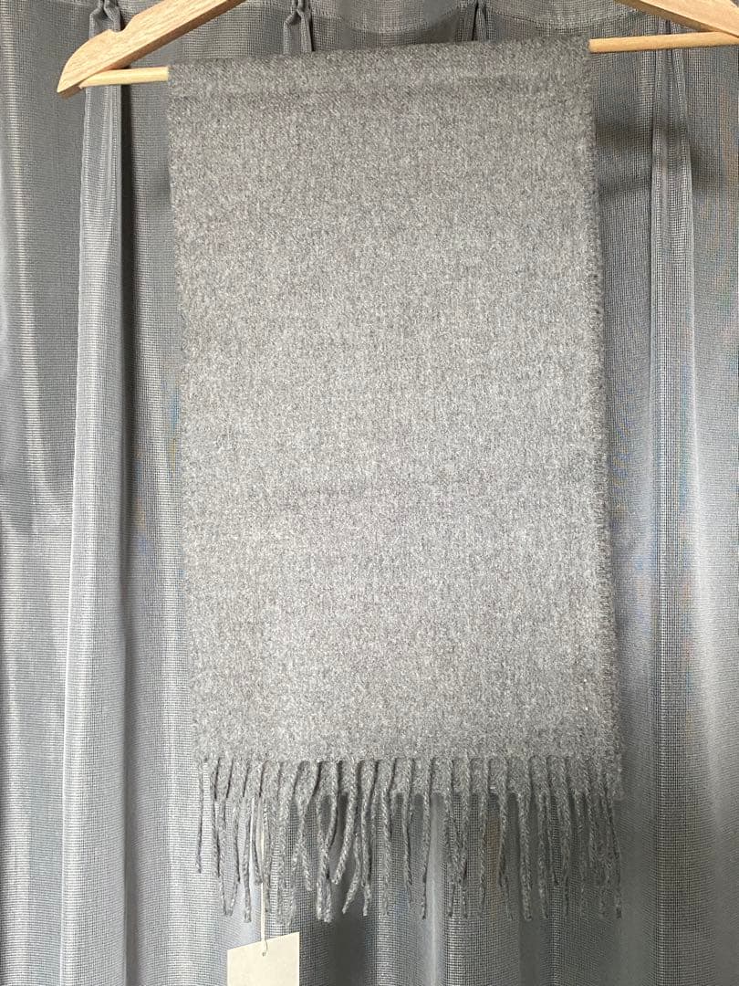 Johnstons of Elgin ピュアカシミヤストールマフラー グレー