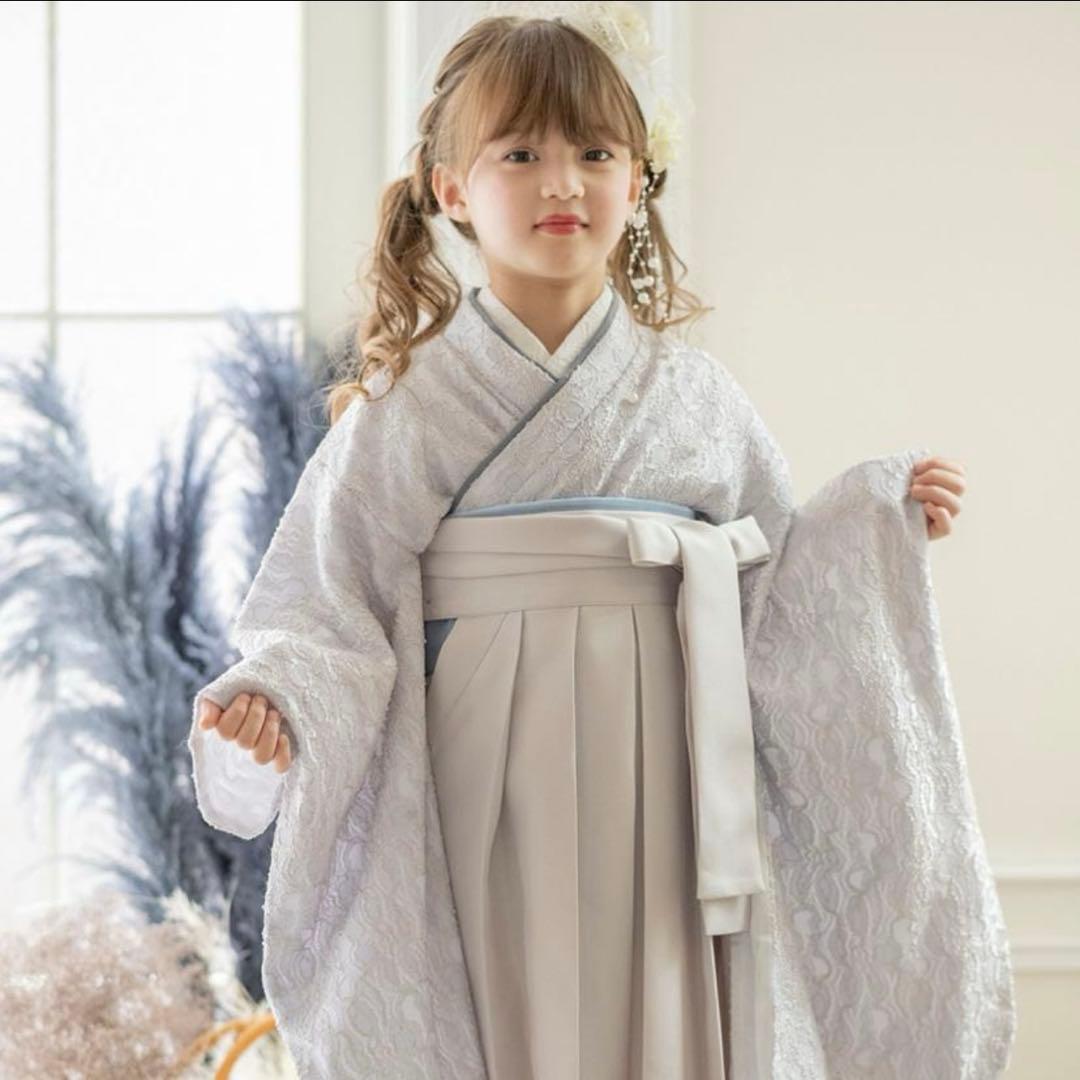 【キャサリンコテージ】レース袴セット・りぼん付旗襦袢