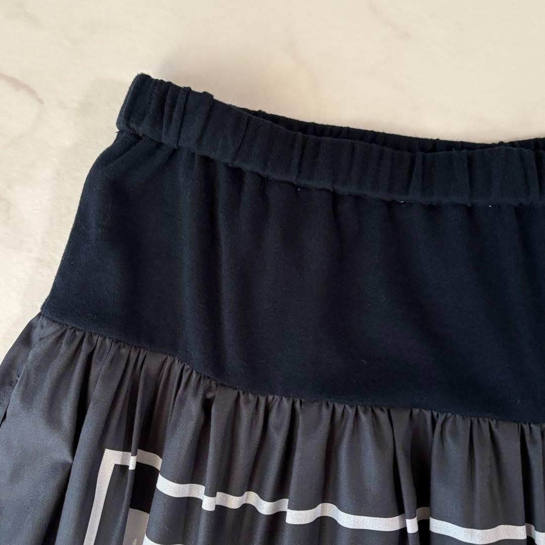 美品✨《ビアズリー 》気球　サテン　ロングスカート　ウエストリブ