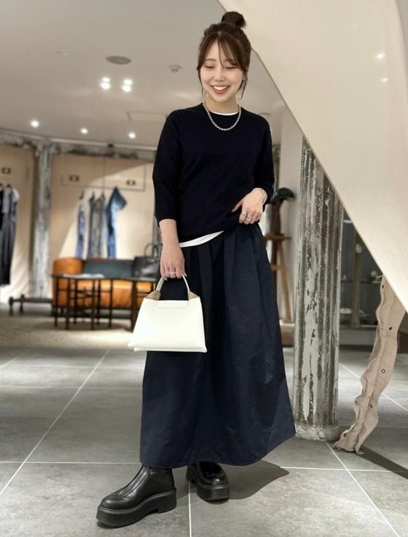 スカート 2023 Lisiere Grosgrain Volume Skirt