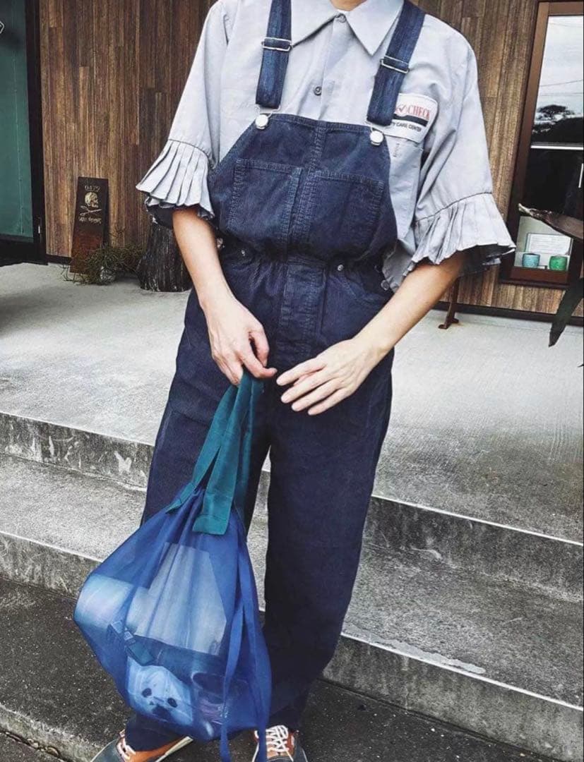 ma　ネイビー　サロペット