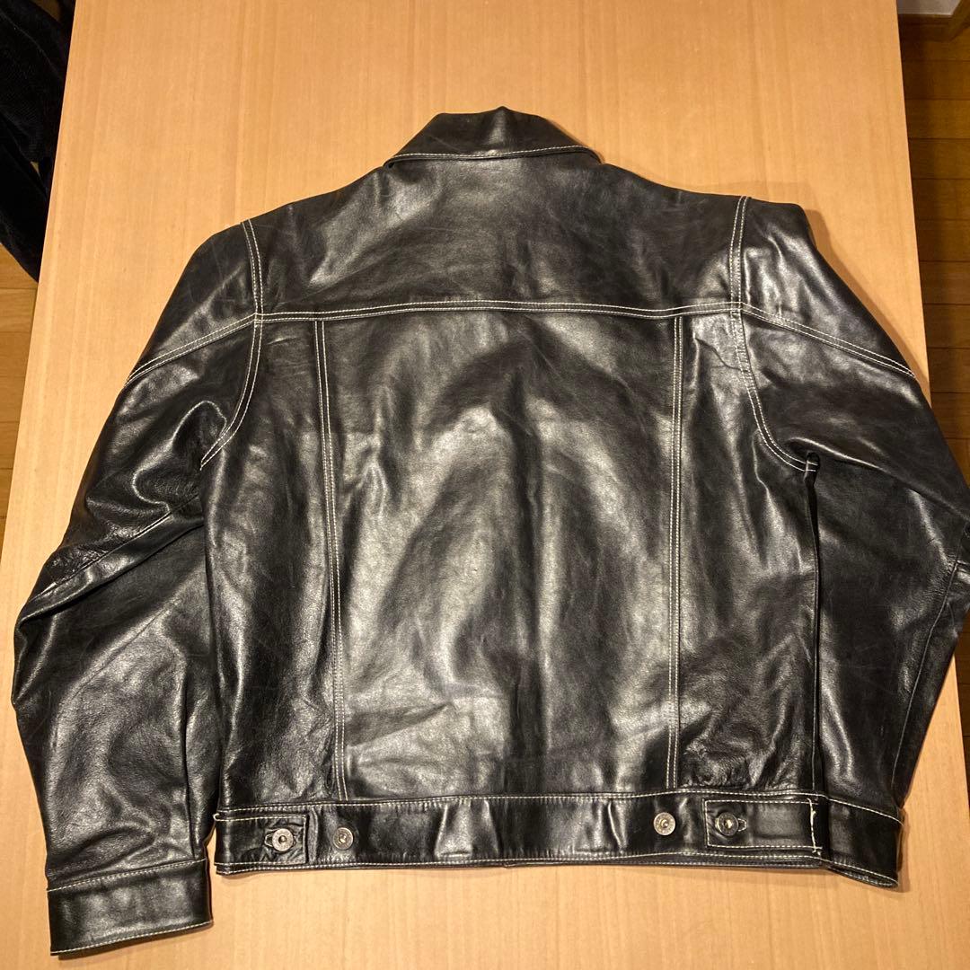 き*ー様 90s OLD GAP レザージャケット　トラッカージャケット