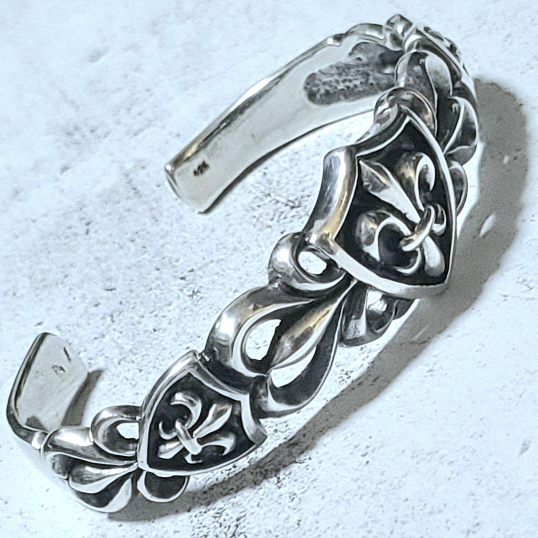 新品定価23,100円 美品 シルバー925 バングル フレア リリー