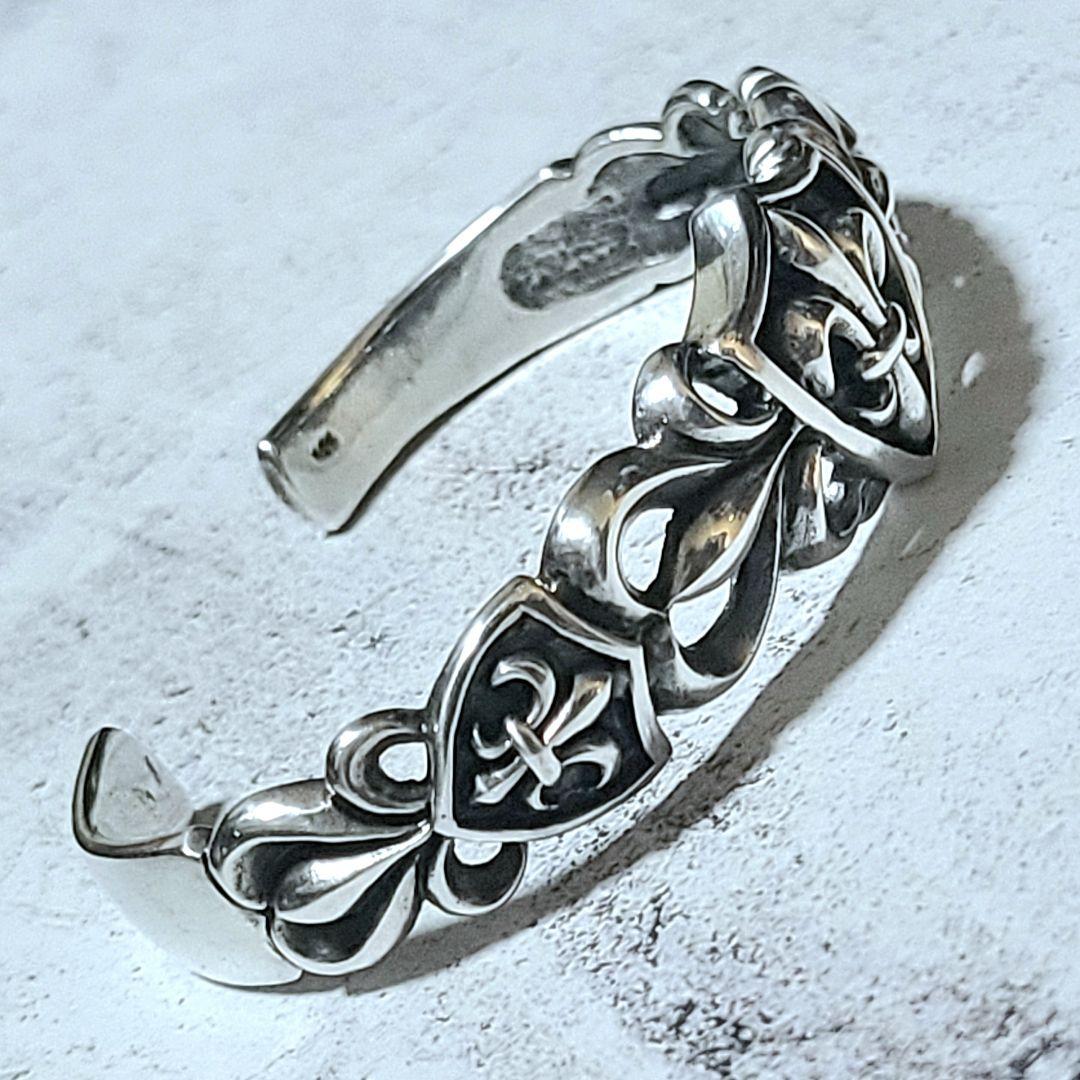 新品定価23,100円 美品 シルバー925 バングル フレア リリー