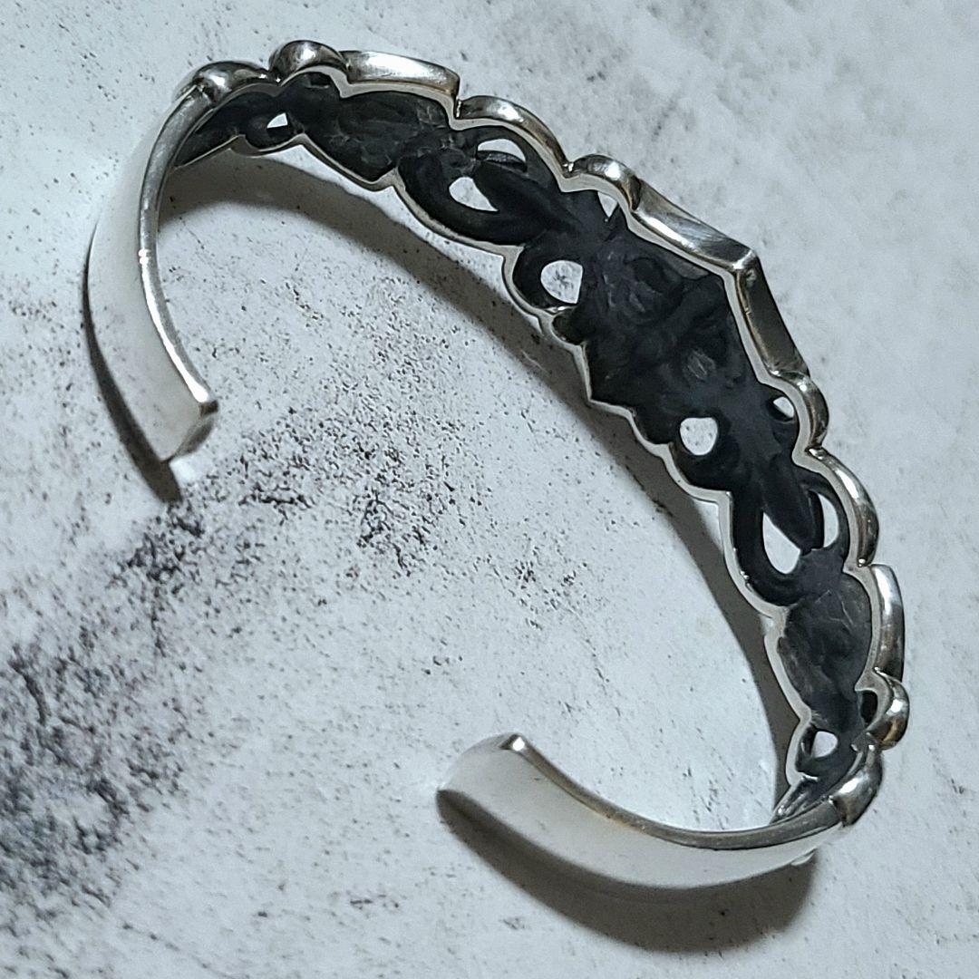 新品定価23,100円 美品 シルバー925 バングル フレア リリー