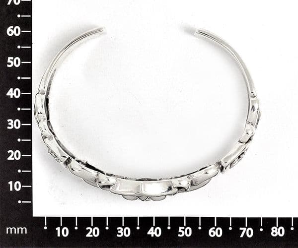 新品定価23,100円 美品 シルバー925 バングル フレア リリー