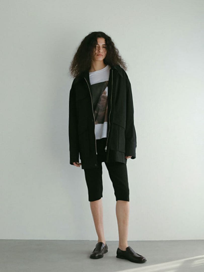 エトレ ETRE TOKYO 新品タグ付 ハイカウントミリタリーコート ブラック