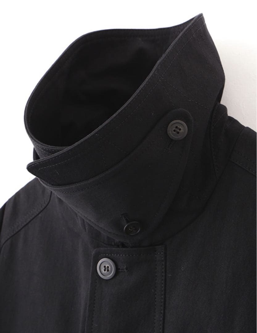 エトレ ETRE TOKYO 新品タグ付 ハイカウントミリタリーコート ブラック