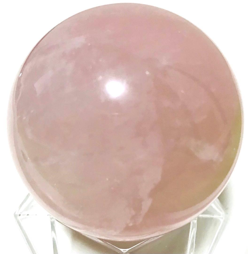 天然石　スター　ローズクォーツ　スフィア