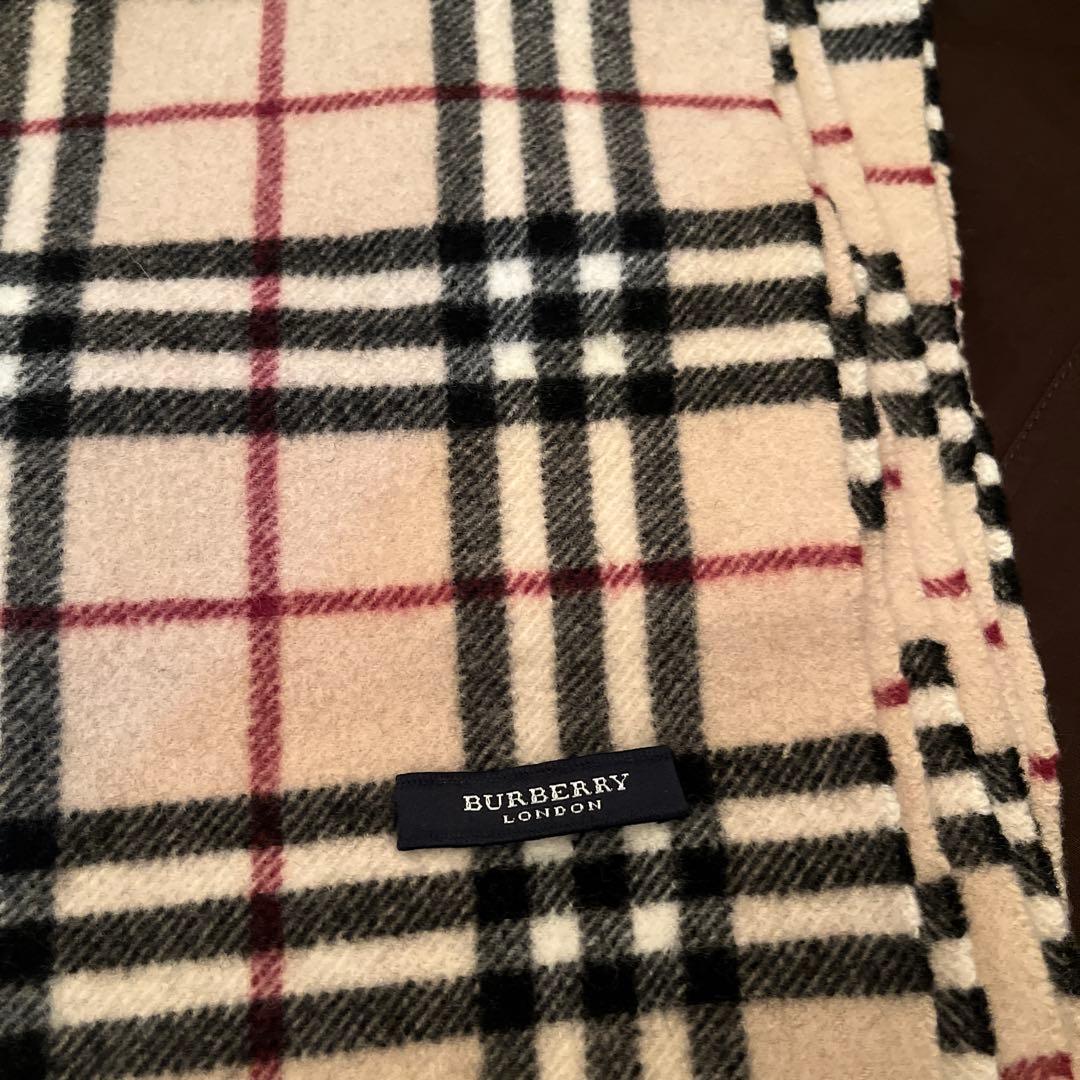 バーバリーロンドン　ブルーレーベル ノバチェック　ブラウン　ひざ掛け　セット