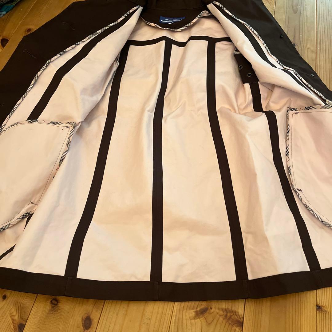 バーバリーロンドン　ブルーレーベル ノバチェック　ブラウン　ひざ掛け　セット