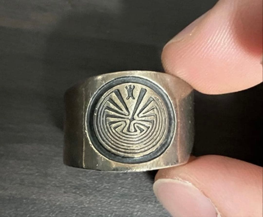 ホピ族 シルバー925 リング インディアンジュエリー 22.5号