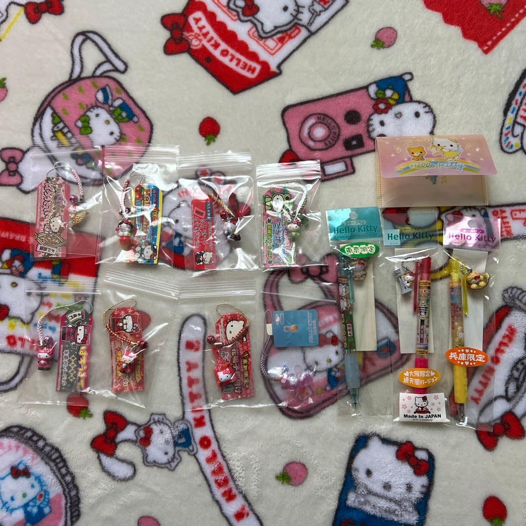 【未使用】ご当地根付けボールペンシャーペンおまけ付