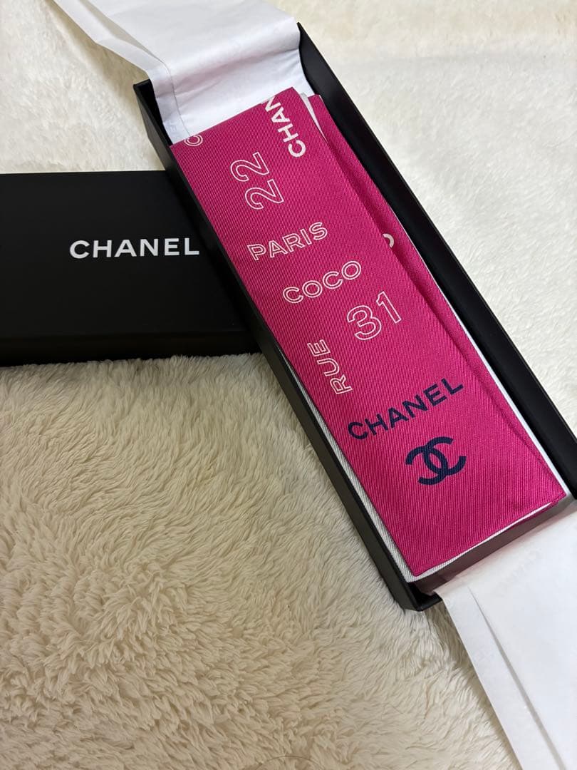 お値下げ 【新品】CHANEL/スカーフ、ツイリー、 バンダナ