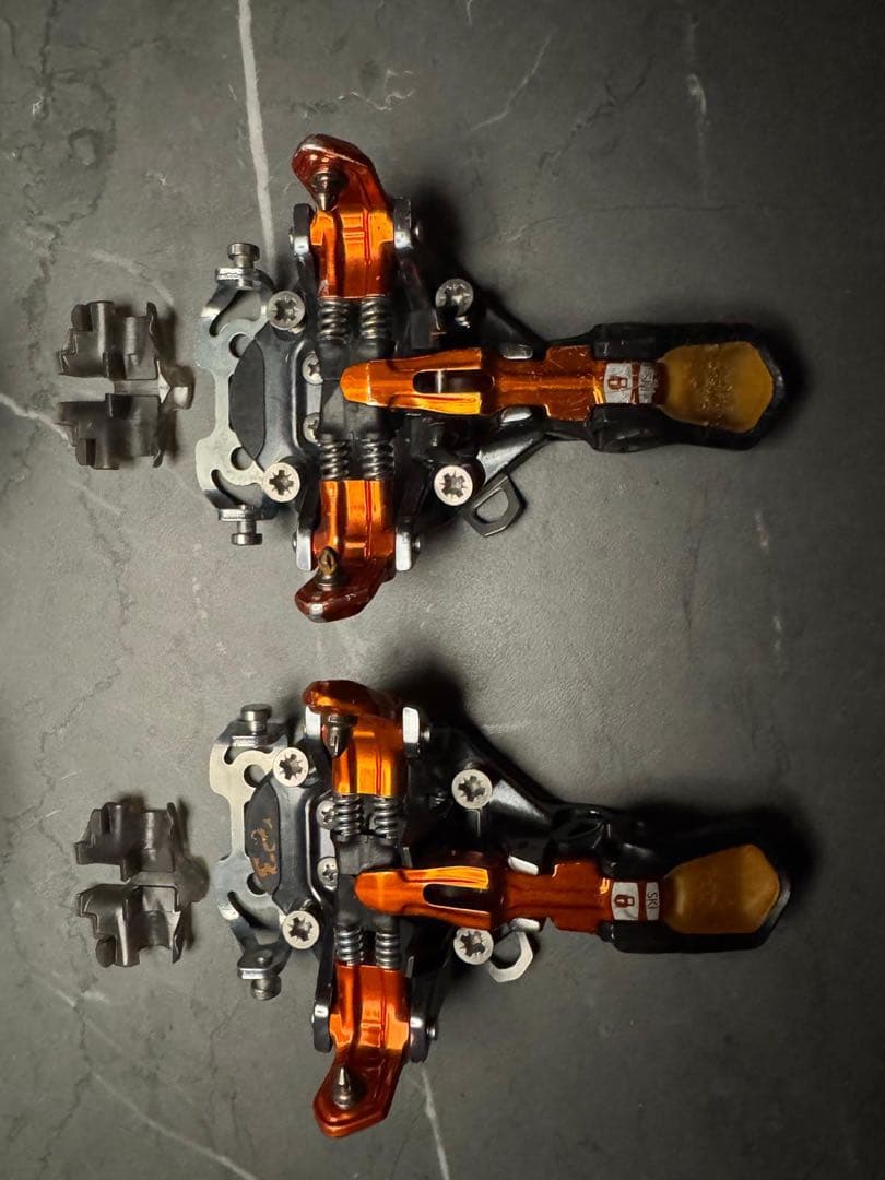 G3 ビンディング オレンジ/黒 クリンチ付き