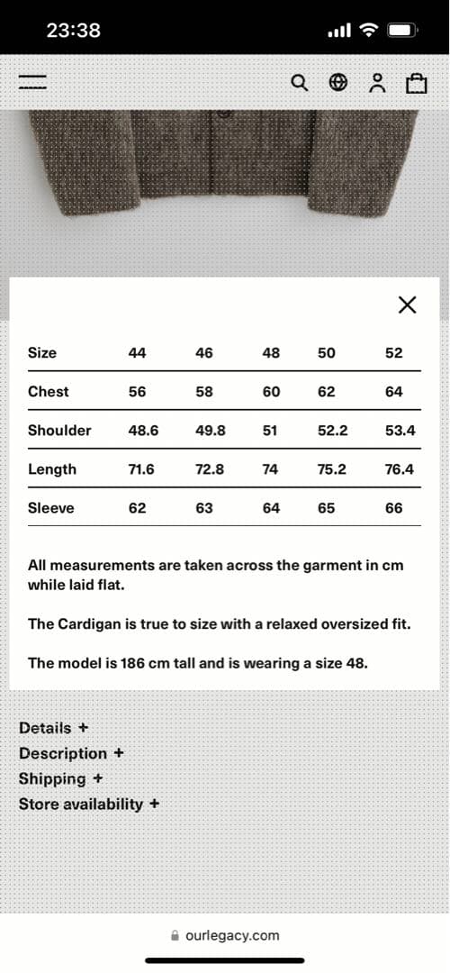 OUR LEGACY モヘアカーディガン 正規品タグ有り