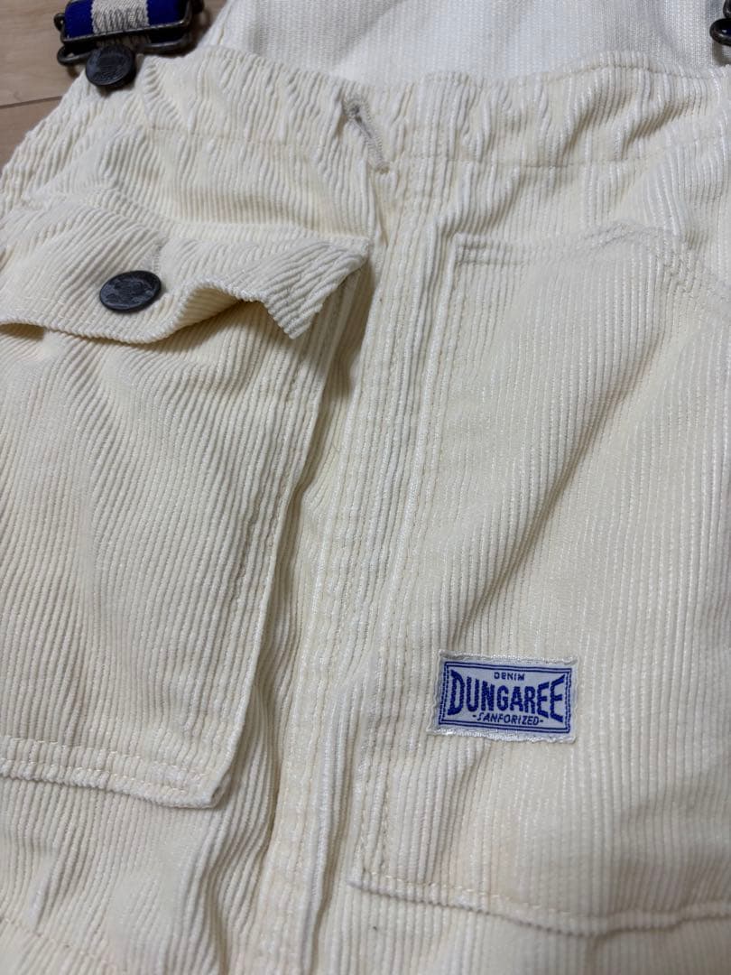 DENIM DUNGAREE カラフルラクガキコーデュロイオーバーオール