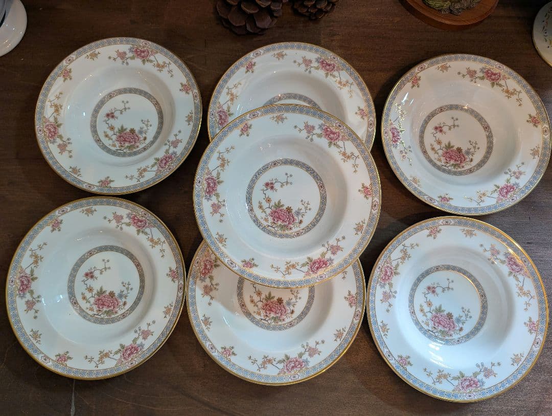 ロイヤルドルトン　カントン　深皿7枚