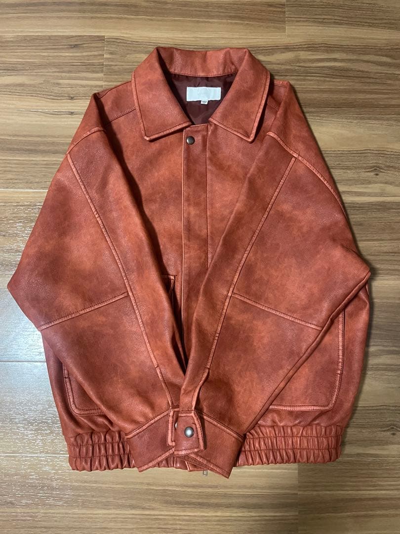 【美品】MOUSSY F/LEATHER A-2 フライトジャケット
