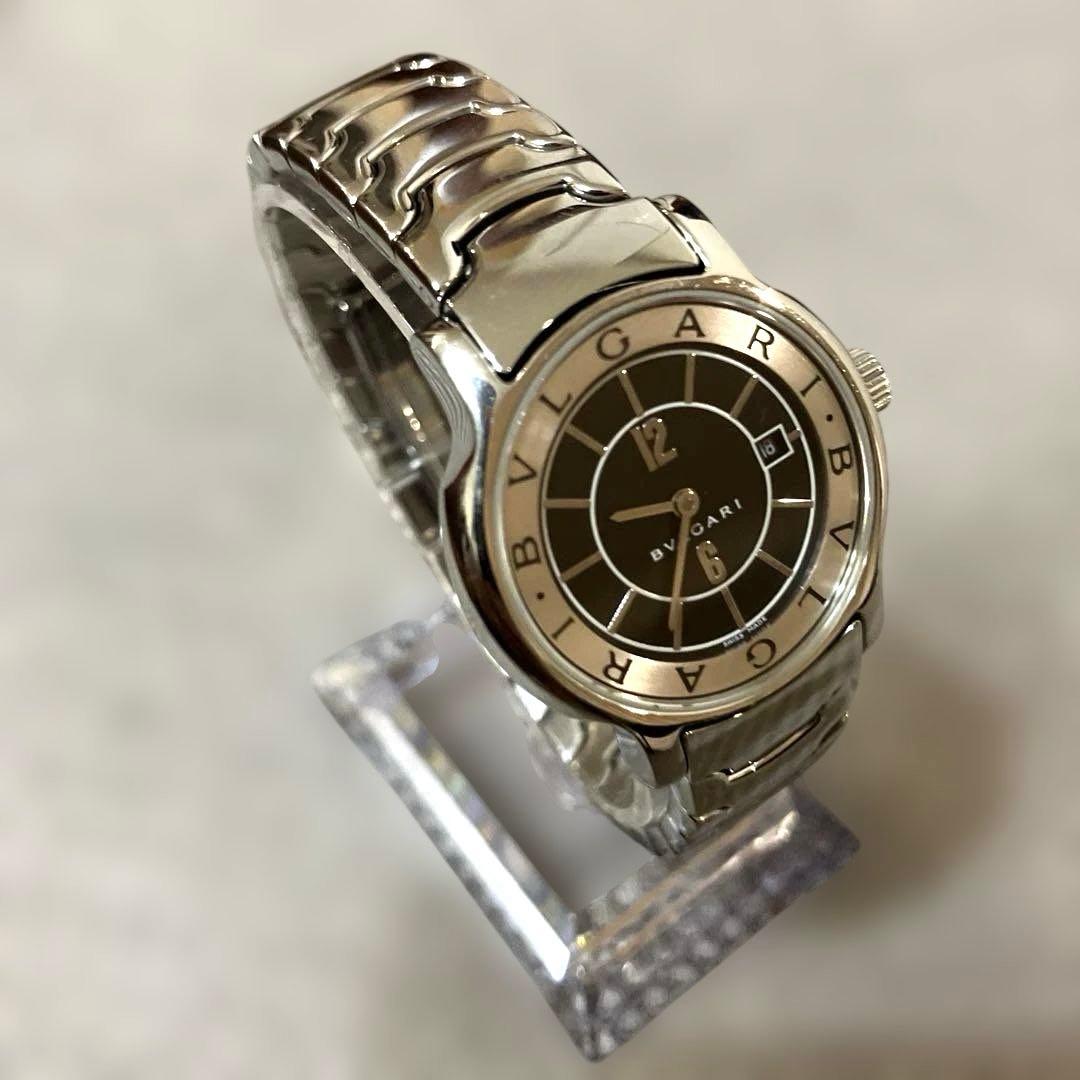 BVLGARI ソロテンポ ST29S 黒文字盤 電池交換済 W6153