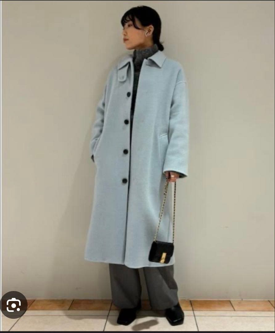 mila owen ドロップショルダーステンカラーコート