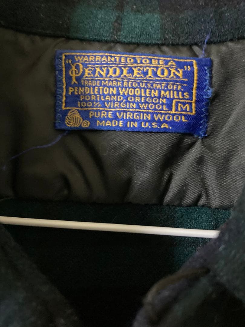 70s Pendleton ボードシャツ　ブラックウォッチ柄　M アメリカ製
