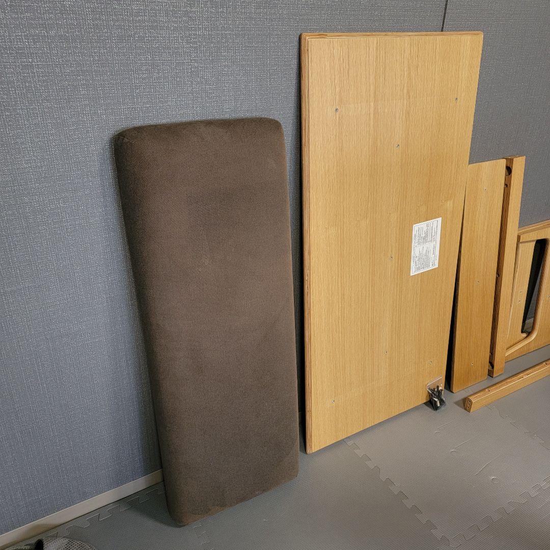 無印良品　オーク材　リビングでもダイニングでも使えるテーブル　ベンチ セット