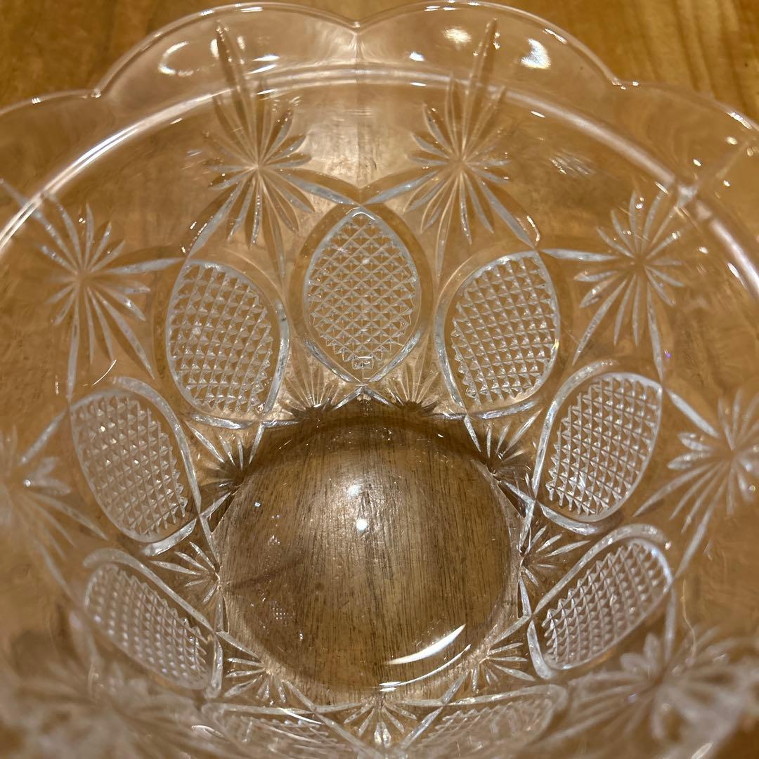 イタリア製　ビンテージクリスタル　ビスケットバロー