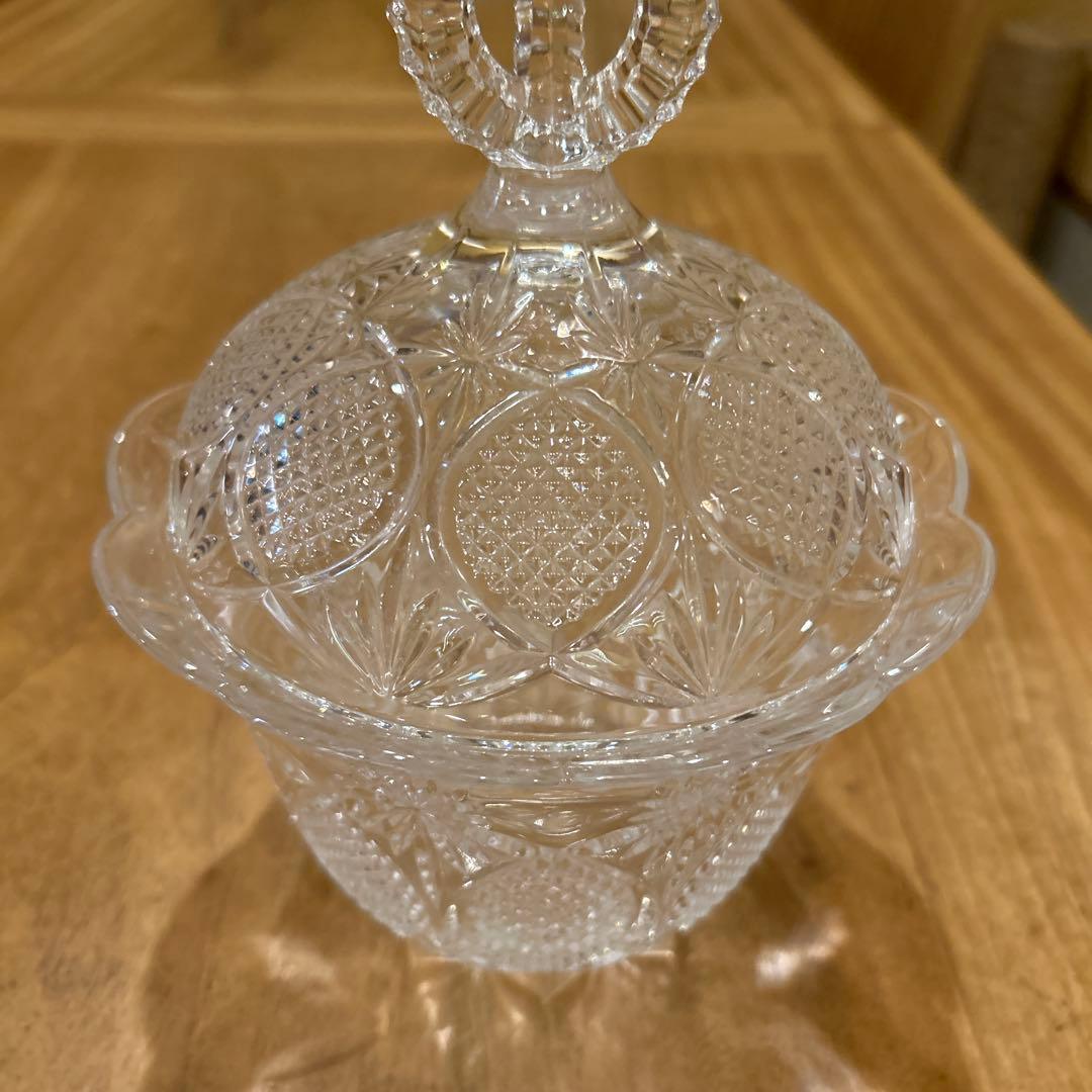 イタリア製　ビンテージクリスタル　ビスケットバロー