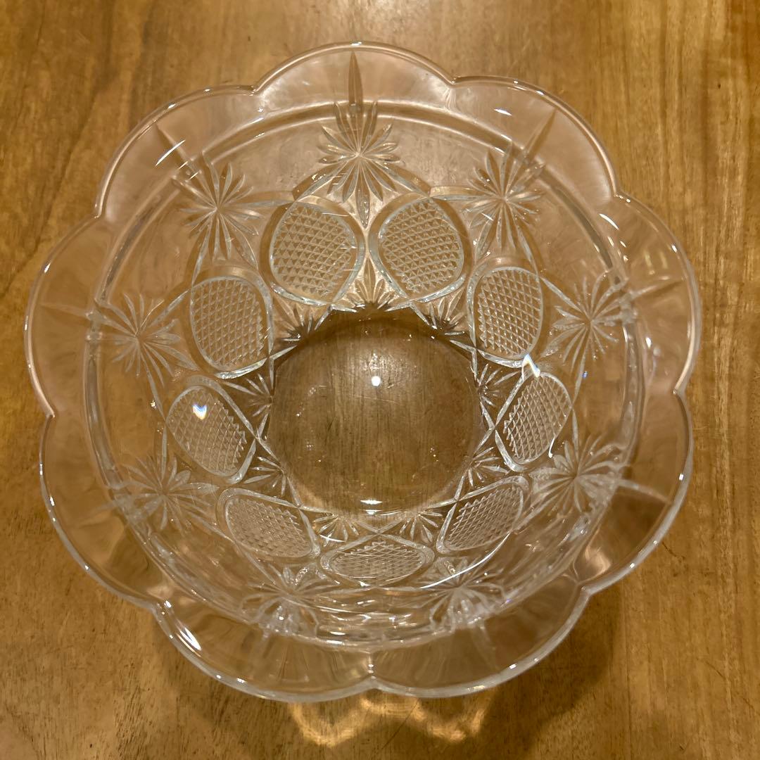 イタリア製　ビンテージクリスタル　ビスケットバロー