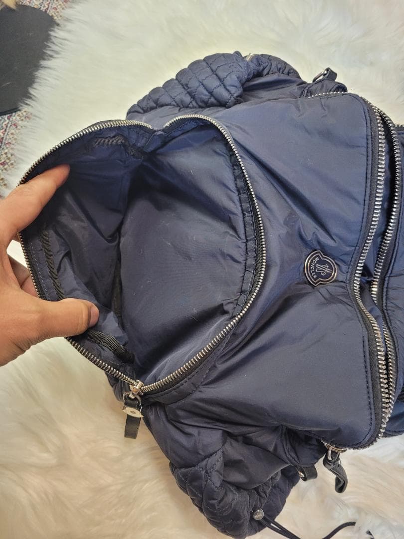 MONCLER ネイビー マザーズバッグ