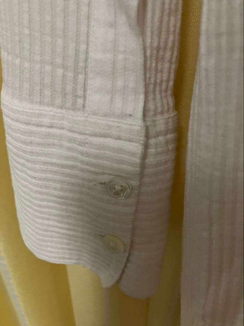 ANN DEMEULEMEESTER ロング ストライプ シャツ