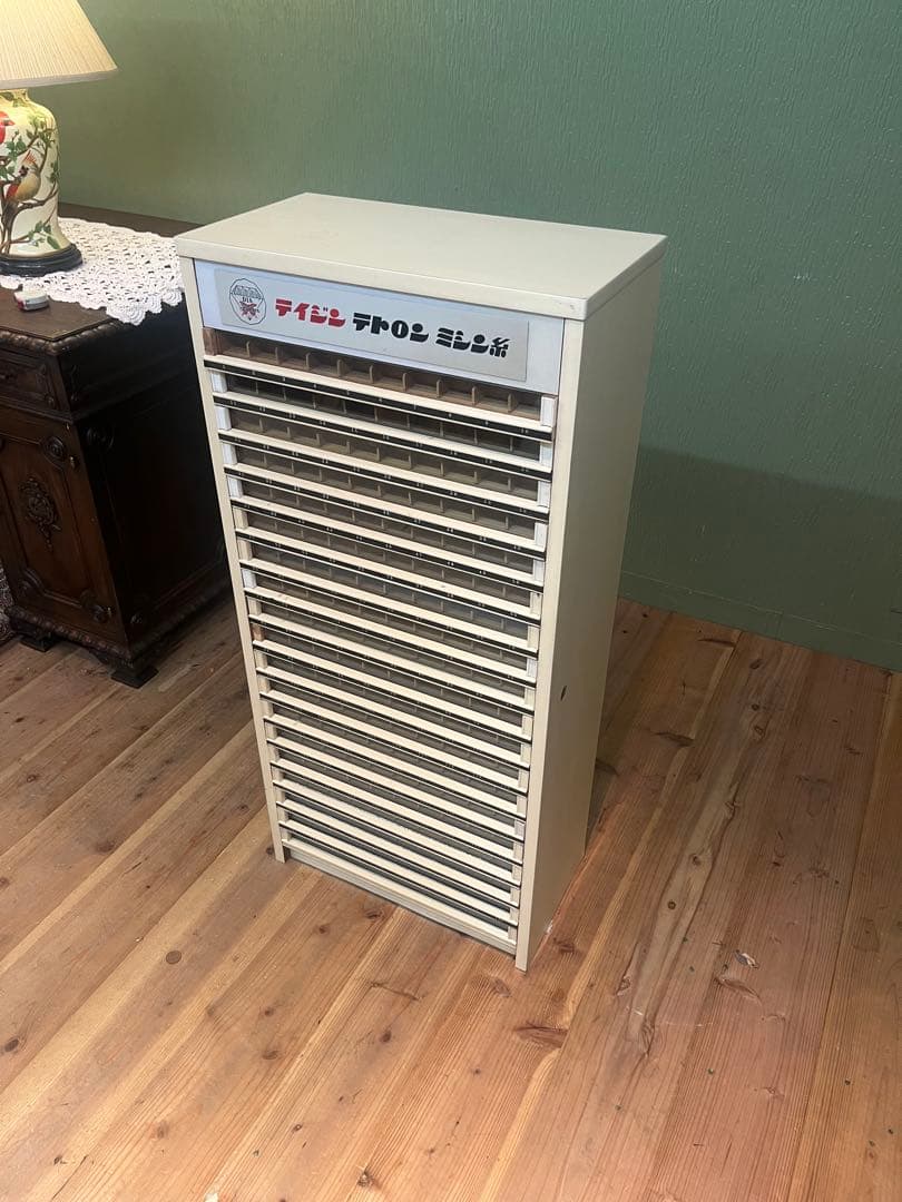 テイジン ミシン糸収納ケース 収納棚 インテリア 昭和レトロ 当時物