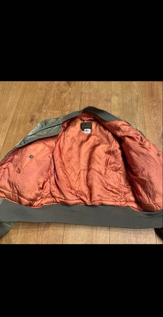 AVIREX オリーブ色 MA-1 フライトジャケット　S