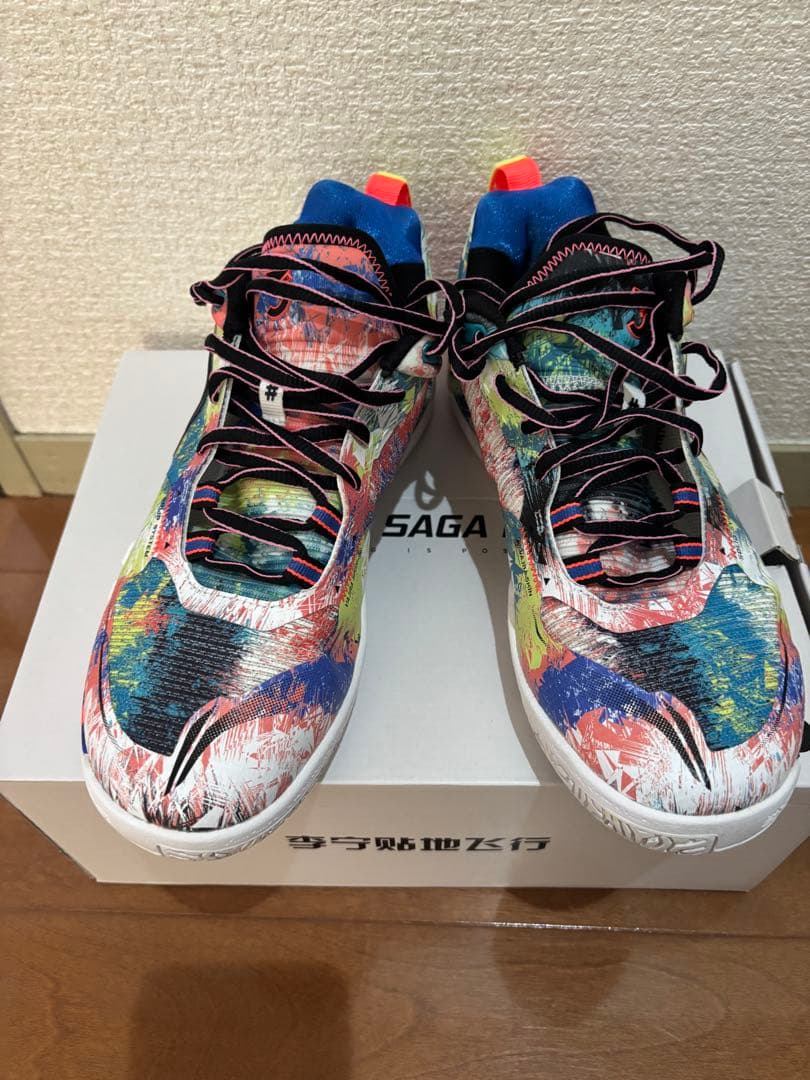 最終出品リーニン バドミントン シューズ AYAV001 SAGA 3 PRO