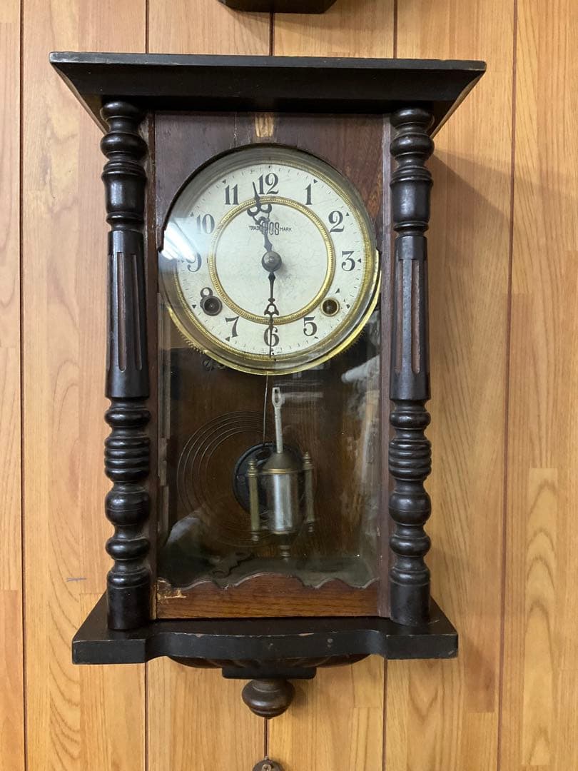 (19)TRADE BIOS MARK 振り子時計　レトロ稼動品　アンティーク