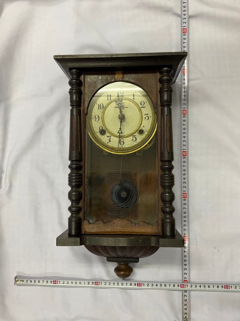 (19)TRADE BIOS MARK 振り子時計　レトロ稼動品　アンティーク