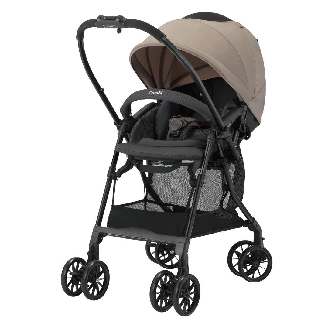 Combi スゴカルLA ベージュ レインカバー付き