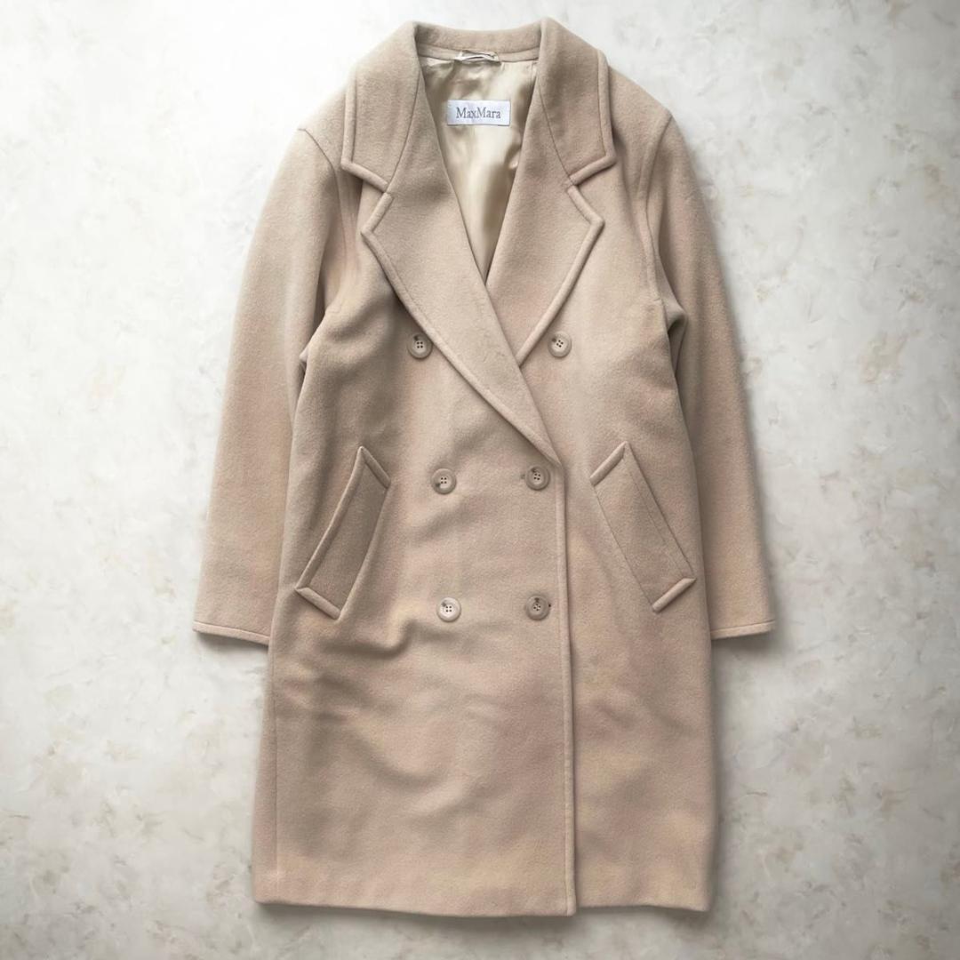 MaxMara チェスターコート　ロングコート ダブルボタン　40 L 白タグ