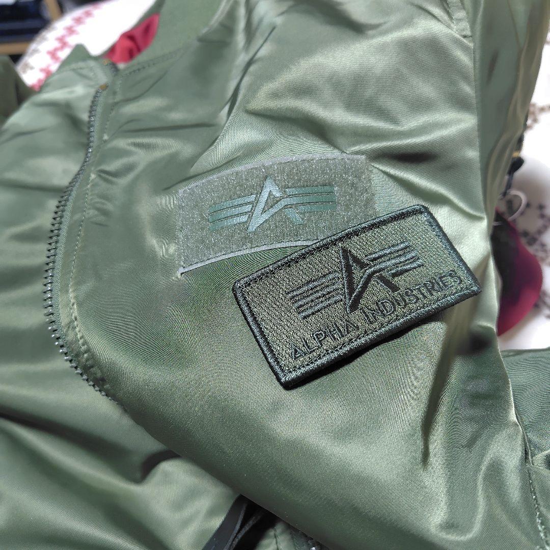 ALPHA MA-1 オリーブグリーン Size　L　お買い得美品‼️