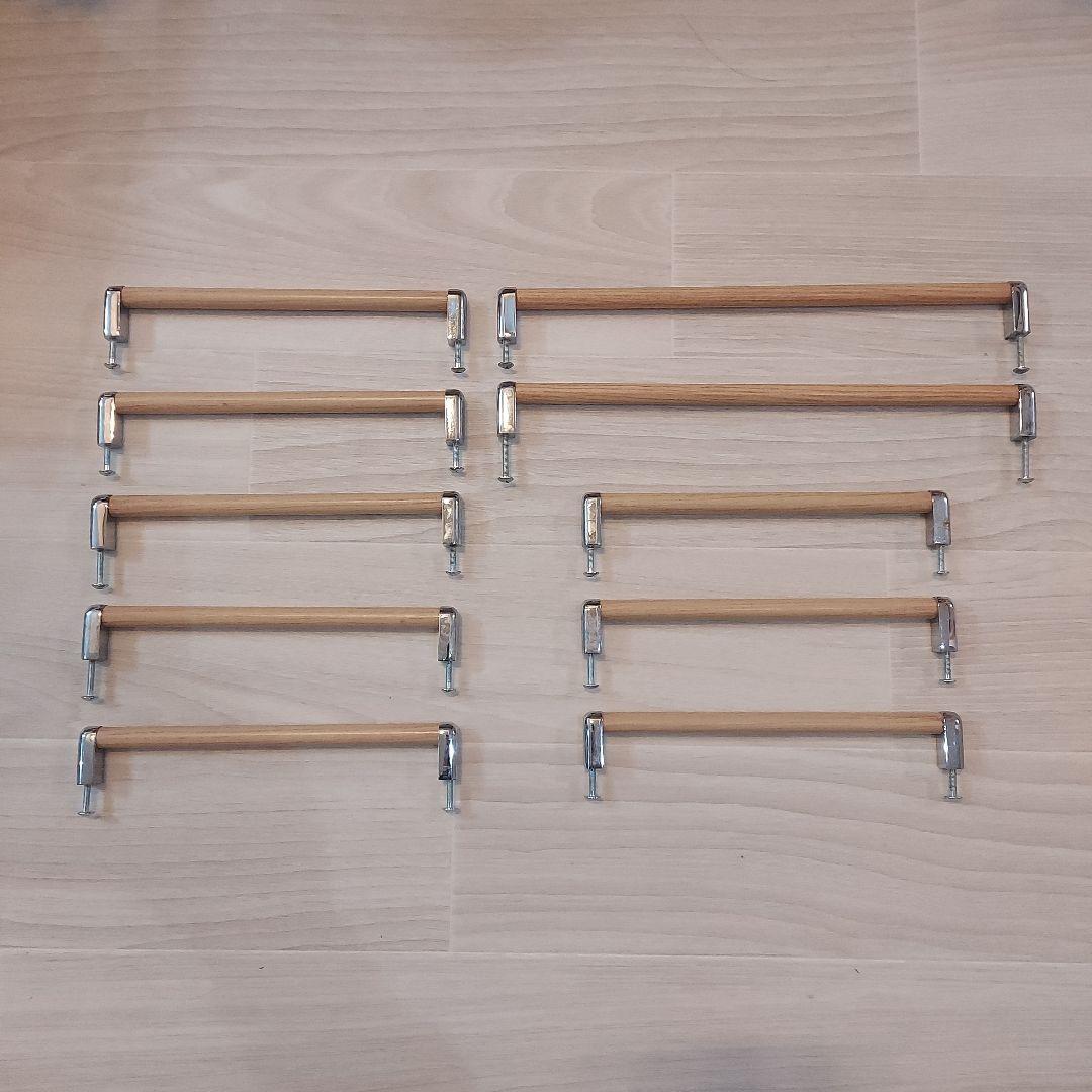 シロクマ HC-32 木目リバティーハンドル Lオーク・クローム 10本セット