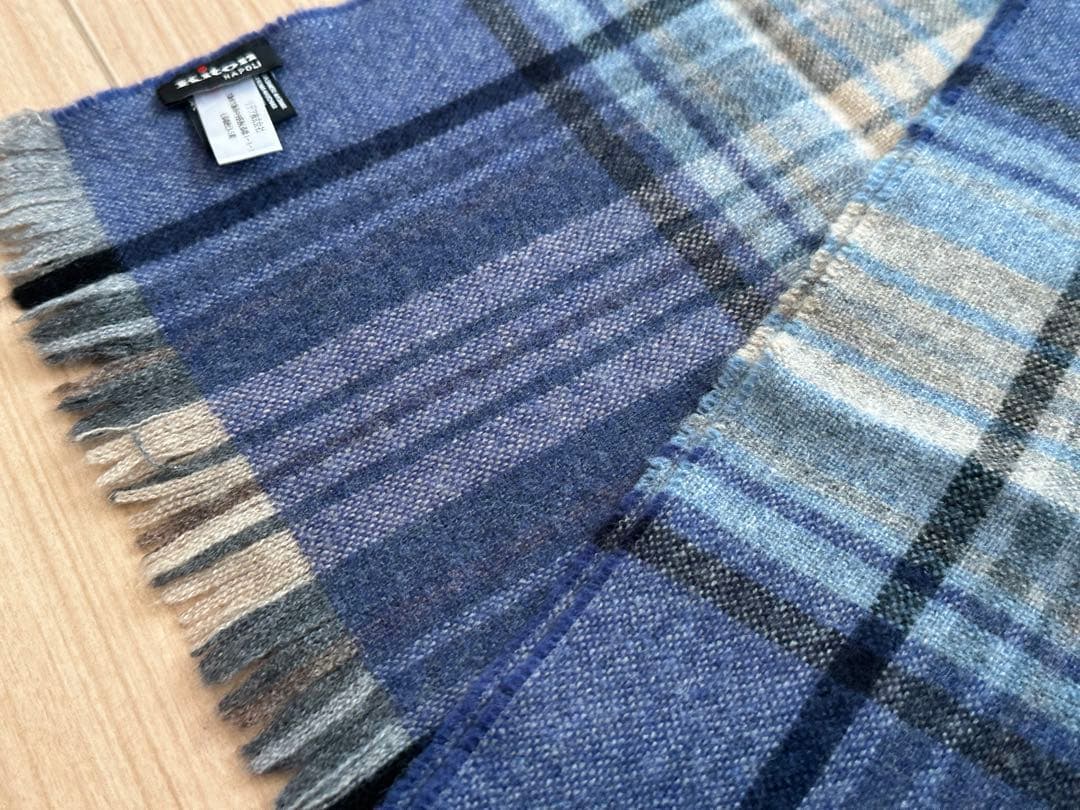 Kiton キートン カシミヤ100% マフラー 定価58,000円