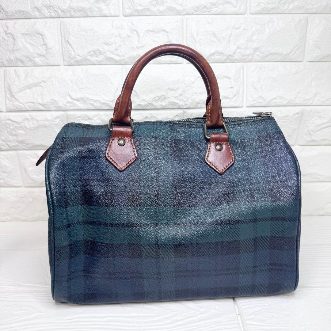 ポロラルフローレン ミニボストンバッグ ブラックウォッチ