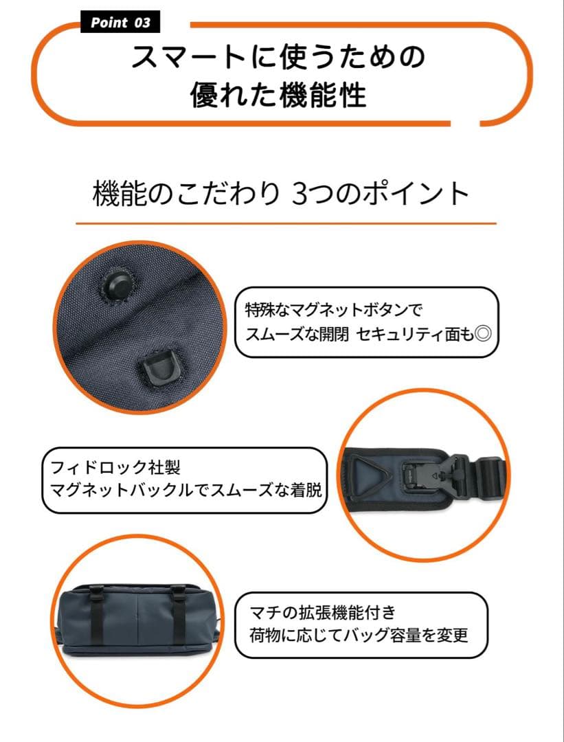 【超美品】TRIDEAL タフスリングマルチバッグ ネイビー