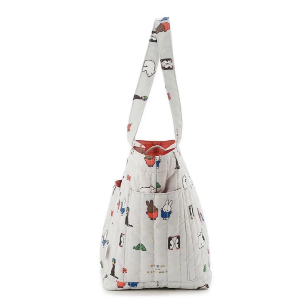 新品Dick Bruna キルティング総柄ママバッグ　ミッフィー　ジェラートピケ