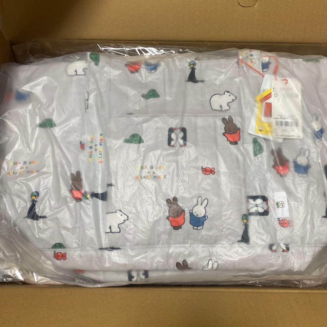 新品Dick Bruna キルティング総柄ママバッグ　ミッフィー　ジェラートピケ