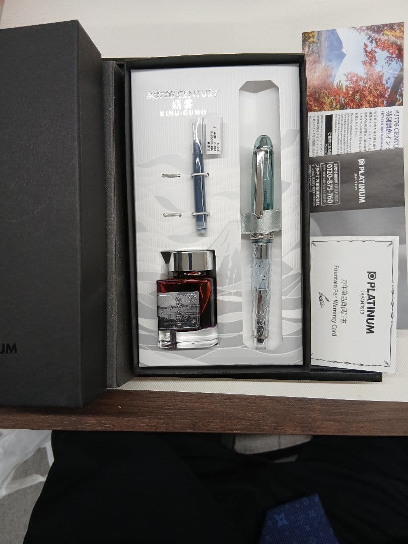 PLATINUM 万年筆 #3776 絹雲 富士雲景 限定セット