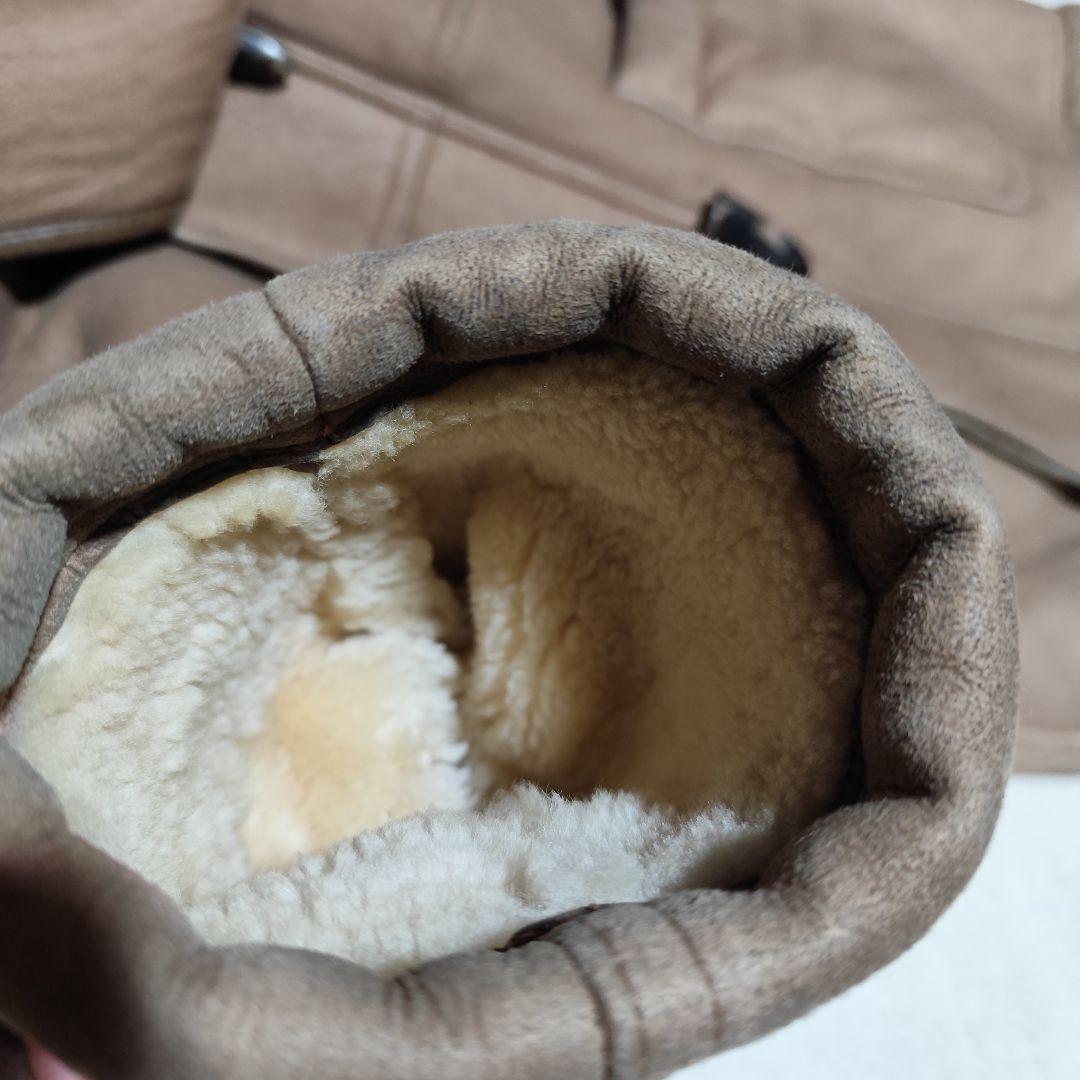 希少【 ラダアニモ 】✦ 本革 羊革 ムートン ダッフル コート Ｌ