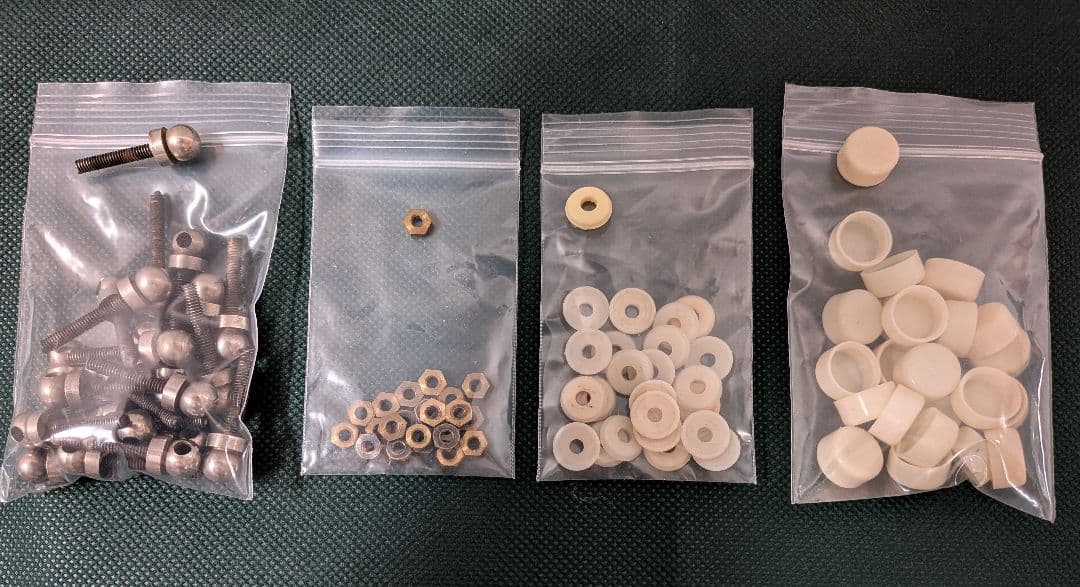 箪笥引手　12組(個)　砲金　掘り(埋め)込み型　アンティーク　昭和31年