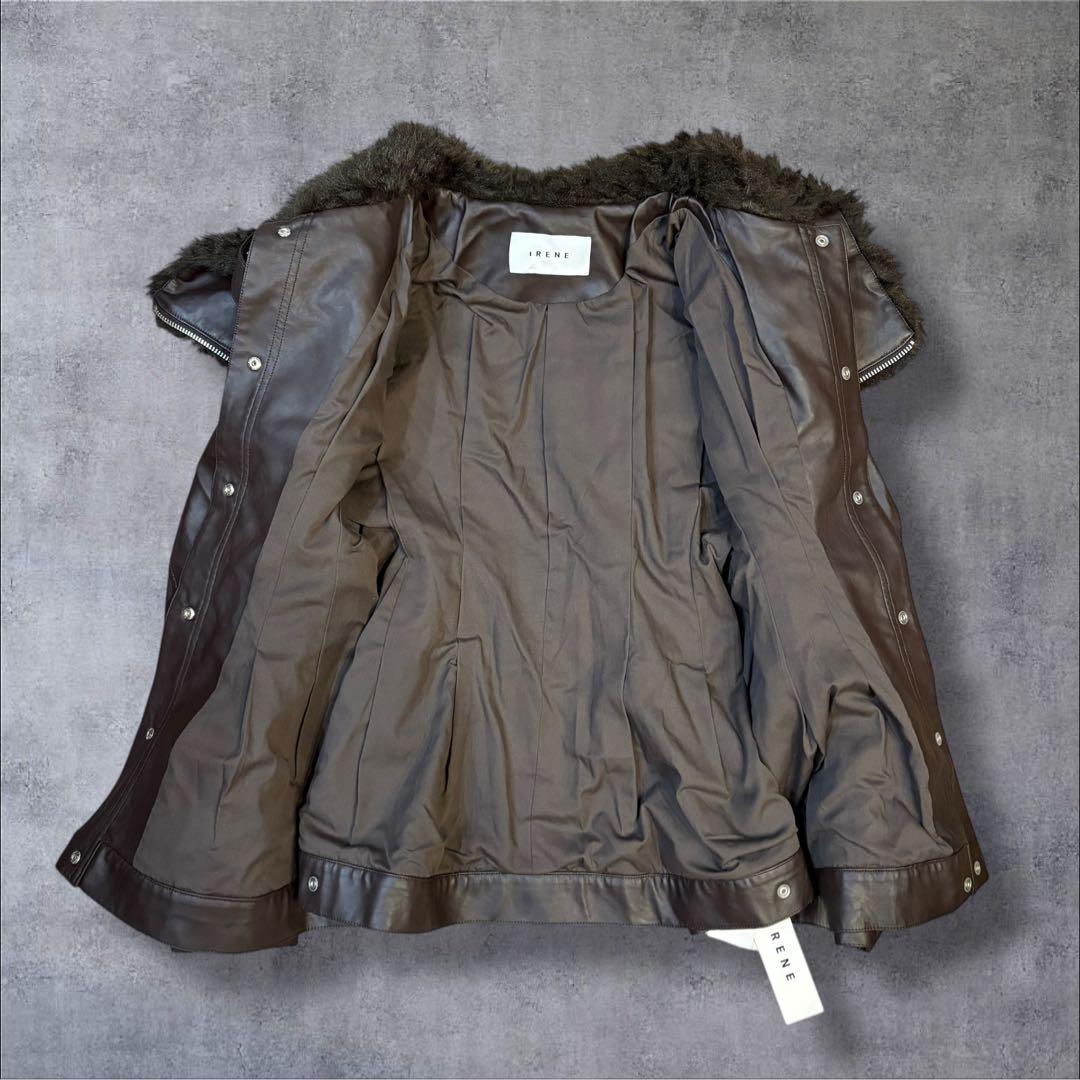 【新品タグ付き】IRENE Fur Hooded Leather Jacket